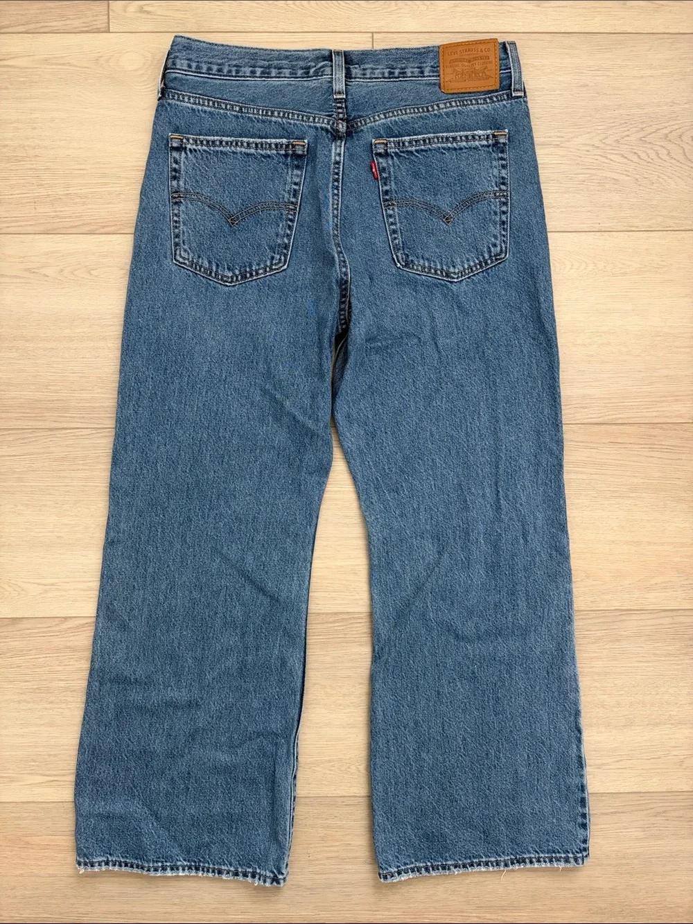 Levi's Men's Baggy Boot Jeans — Faded Blue Denim